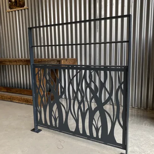 Garde-corps finition thermolaqué gris foncé