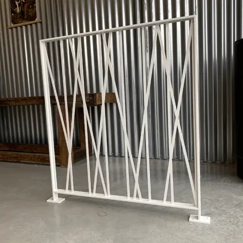 Garde-corps finition thermolaqué blanc